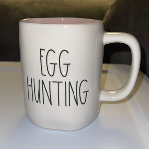 Rae Dunn EGG HUNTING Easter Mug- Pink Interior